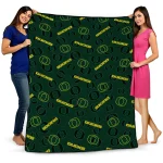 oregon ducks solid classic green quilt blanket best selling