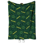 oregon ducks solid classic green quilt blanket best selling