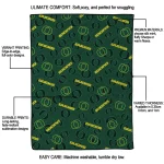 oregon ducks solid classic green quilt blanket best selling