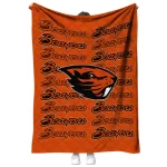 oregon state beavers bold red orange quilt blanket best selling