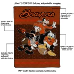 oregon state beavers disney football orange quilt blanket best selling