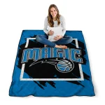 orlando magic block border blue quilt blanket best selling