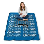 orlando magic bold red blue quilt blanket best selling