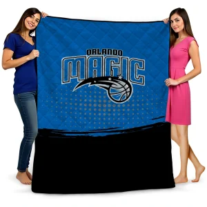 orlando magic dot illusion blue quilt blanket best selling