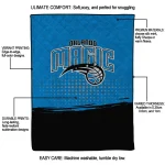 orlando magic dot illusion blue quilt blanket best selling
