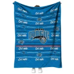 orlando magic handdrawn stripes blue quilt blanket best selling