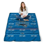 orlando magic handdrawn stripes blue quilt blanket best selling
