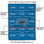 orlando magic handdrawn stripes blue quilt blanket best selling