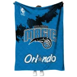 orlando magic nba grunge blue quilt blanket best selling