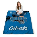 orlando magic nba grunge blue quilt blanket best selling
