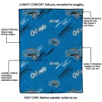 orlando magic sketch lines blue quilt blanket best selling