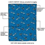 orlando magic solid classic blue quilt blanket best selling