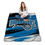 orlando magic wild lines blue white quilt blanket best selling