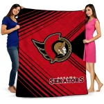 ottawa senators arrow layers red quilt blanket best selling