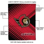 ottawa senators arrow layers red quilt blanket best selling
