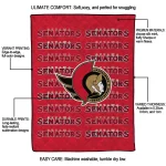 ottawa senators bold red quilt blanket best selling