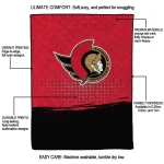 ottawa senators dot illusion red quilt blanket best selling