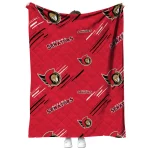ottawa senators sketch lines red quilt blanket best selling