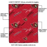 ottawa senators sketch lines red quilt blanket best selling