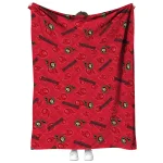 ottawa senators solid classic red quilt blanket best selling