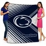 penn state nittany lions arrow layers blue quilt blanket best selling