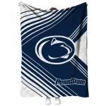 penn state nittany lions arrow layers blue quilt blanket best selling