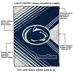 penn state nittany lions arrow layers blue quilt blanket best selling