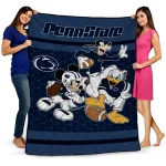 penn state nittany lions disney football blue quilt blanket best selling