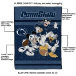 penn state nittany lions disney football blue quilt blanket best selling