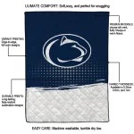 penn state nittany lions dot illusion blue quilt blanket best selling
