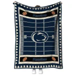 penn state nittany lions mickey player blue quilt blanket best selling