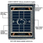 penn state nittany lions mickey player blue quilt blanket best selling