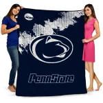 penn state nittany lions paint trail blue quilt blanket best selling
