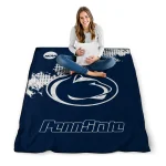 penn state nittany lions paint trail blue quilt blanket best selling