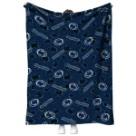 penn state nittany lions solid classic blue quilt blanket best selling