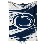 penn state nittany lions wild lines blue white quilt blanket best selling