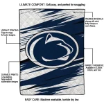 penn state nittany lions wild lines blue white quilt blanket best selling