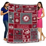 personalized alabama crimson tide helmet passion crimson quilt blanket best selling