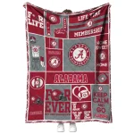 personalized alabama crimson tide helmet passion crimson quilt blanket best selling