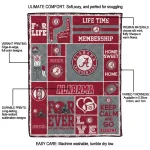personalized alabama crimson tide helmet passion crimson quilt blanket best selling