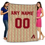 personalized arizona diamondbacks pin dot quilt blanket best selling