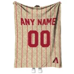 personalized arizona diamondbacks pin dot quilt blanket best selling