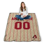 personalized arizona diamondbacks pin dot quilt blanket best selling