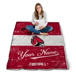 personalized ball state cardinals hibiscus burst red white quilt blanket best selling
