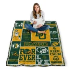 personalized baylor bears helmet passion green quilt blanket best selling
