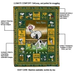 personalized baylor bears snoopy coach green quilt blanket best selling