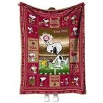 personalized boston college eagles snoopy coach maroon quilt blanket best selling