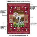 personalized boston college eagles snoopy coach maroon quilt blanket best selling