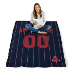 personalized boston red sox pin dot quilt blanket best selling
