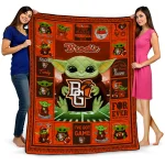Personalized Bowling Green Falcons Yody Baby Pattern Orange Quilt Blanket 1 personalized bowling green falcons yody baby pattern orange quilt blanket best selling